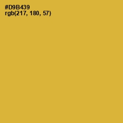 #D9B439 - Old Gold Color Image