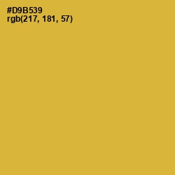 #D9B539 - Old Gold Color Image