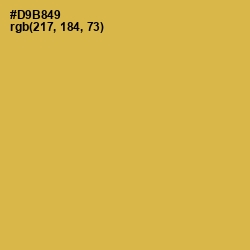 #D9B849 - Turmeric Color Image