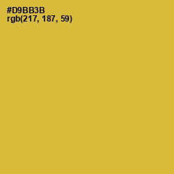 #D9BB3B - Old Gold Color Image