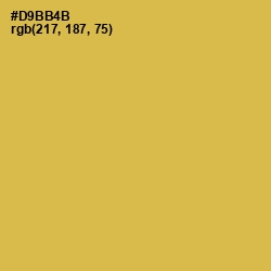 #D9BB4B - Turmeric Color Image