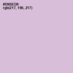 #D9BED9 - Thistle Color Image