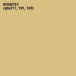 #D9BF81 - Straw Color Image