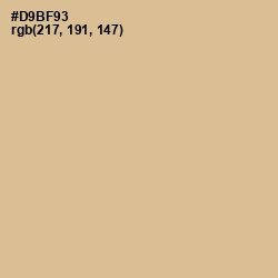#D9BF93 - Cameo Color Image