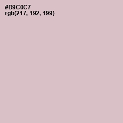 #D9C0C7 - Wafer Color Image