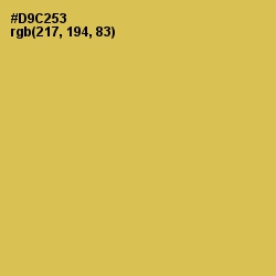 #D9C253 - Wattle Color Image