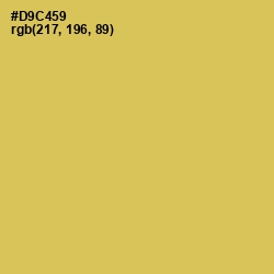 #D9C459 - Wattle Color Image