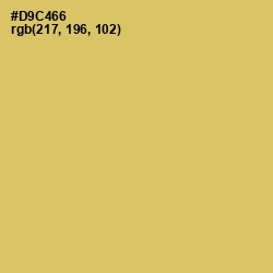 #D9C466 - Tacha Color Image