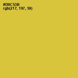 #D9C53B - Saffron Color Image