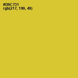 #D9C731 - Sunflower Color Image