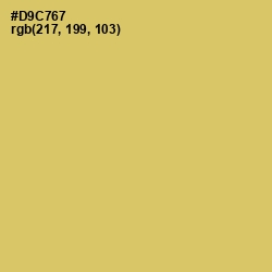 #D9C767 - Tacha Color Image