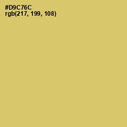 #D9C76C - Chenin Color Image