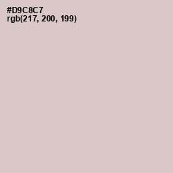 #D9C8C7 - Wafer Color Image