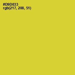 #D9D033 - Pear Color Image