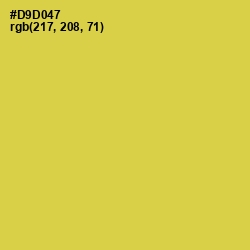 #D9D047 - Wattle Color Image