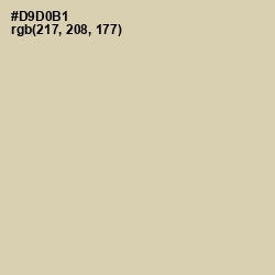 #D9D0B1 - Sisal Color Image