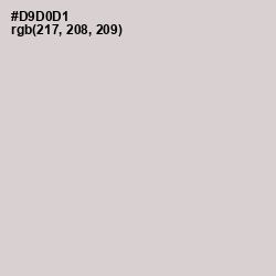 #D9D0D1 - Swiss Coffee Color Image