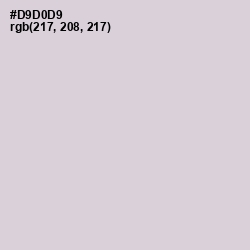 #D9D0D9 - Swiss Coffee Color Image