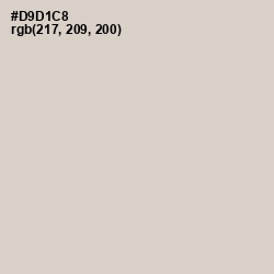 #D9D1C8 - Timberwolf Color Image