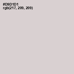 #D9D1D1 - Swiss Coffee Color Image