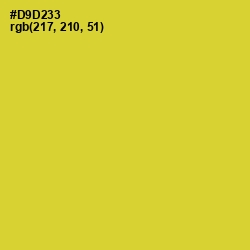 #D9D233 - Pear Color Image