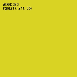 #D9D323 - Sunflower Color Image