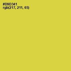 #D9D341 - Wattle Color Image