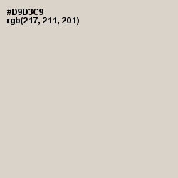 #D9D3C9 - Timberwolf Color Image