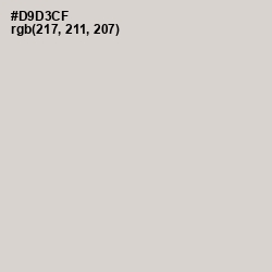 #D9D3CF - Timberwolf Color Image