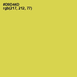 #D9D44D - Wattle Color Image