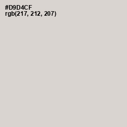 #D9D4CF - Timberwolf Color Image