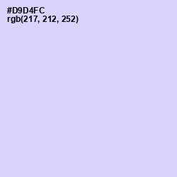 #D9D4FC - Fog Color Image