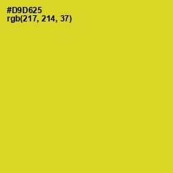 #D9D625 - Sunflower Color Image