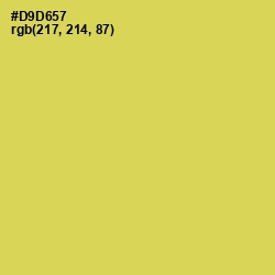 #D9D657 - Wattle Color Image