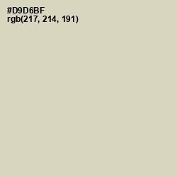 #D9D6BF - Sisal Color Image