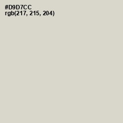 #D9D7CC - Timberwolf Color Image