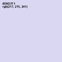 #D9D7F1 - Fog Color Image