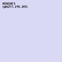 #D9D8F5 - Fog Color Image