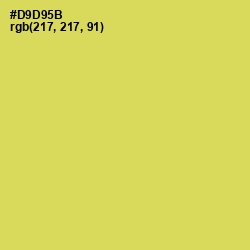 #D9D95B - Wattle Color Image