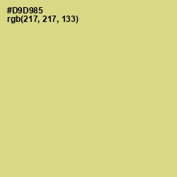 #D9D985 - Winter Hazel Color Image