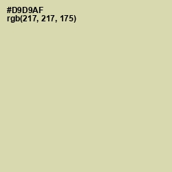 #D9D9AF - Sapling Color Image