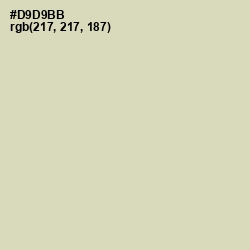 #D9D9BB - Sisal Color Image