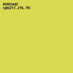 #D9DA4F - Wattle Color Image