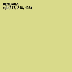 #D9DA8A - Winter Hazel Color Image