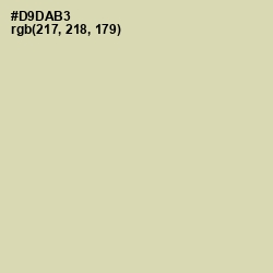 #D9DAB3 - Green Mist Color Image