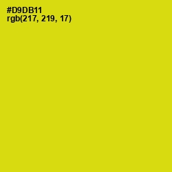 #D9DB11 - Barberry Color Image