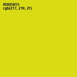 #D9DB15 - Barberry Color Image