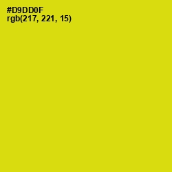 #D9DD0F - Barberry Color Image