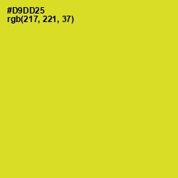 #D9DD25 - Sunflower Color Image