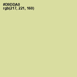 #D9DDA0 - Sapling Color Image